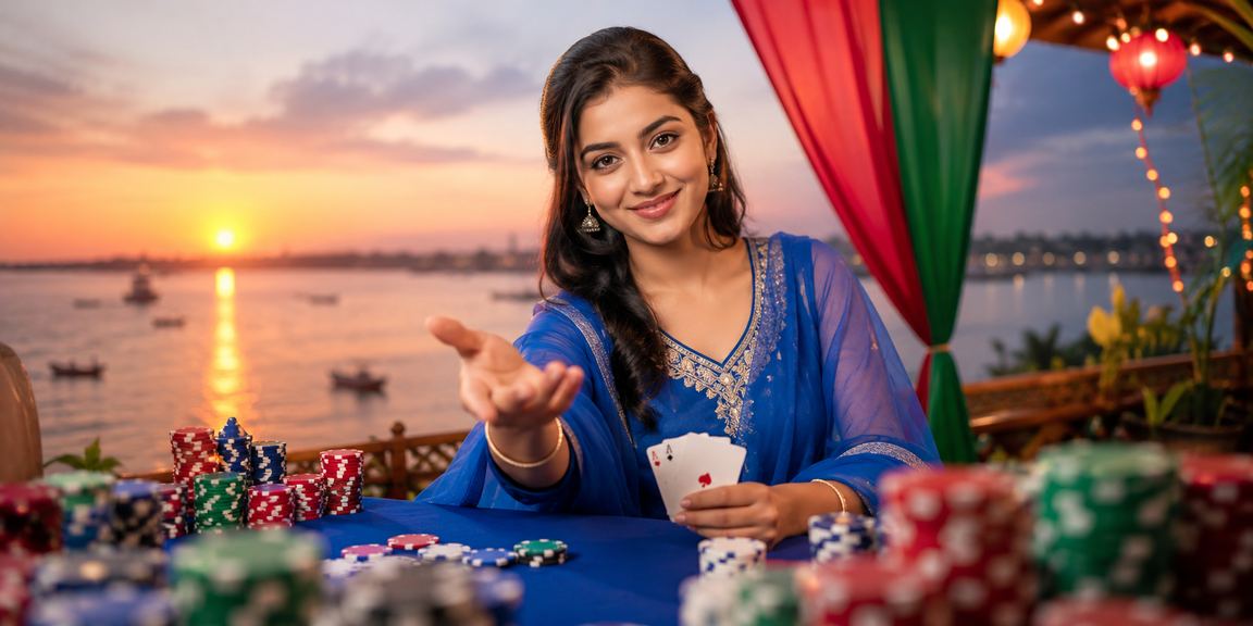 পোকার খেলোয়াড়রা কার্ড হাতে